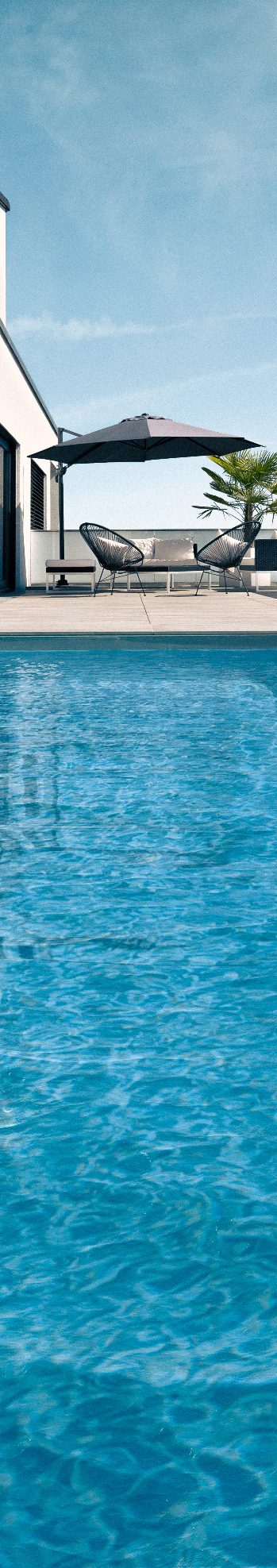 Sitzplatz am Pool Lebensqualität